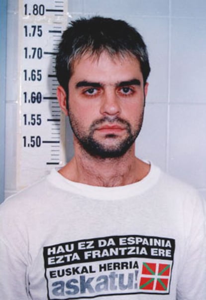 Peio Jon Snchez Mendaza, <i>Iratxo,</i> en una fotografa policial tomada en 2000.