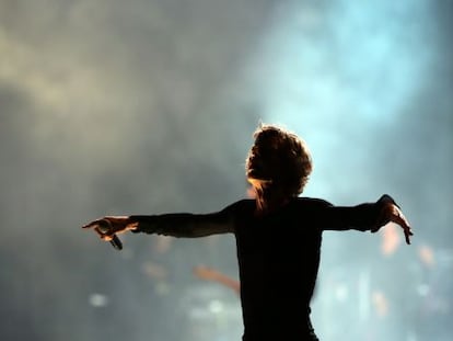 Los Rolling Stones, en el Festival de Glastonbury, Reino Unido (2013).  