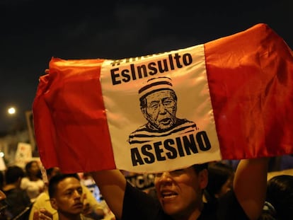 Manifestaci&oacute;n en lima contra el indulto a Fujimori 