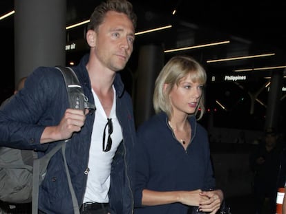 Tom Hiddleston y Taylor Swift, en Los &Aacute;ngeles.