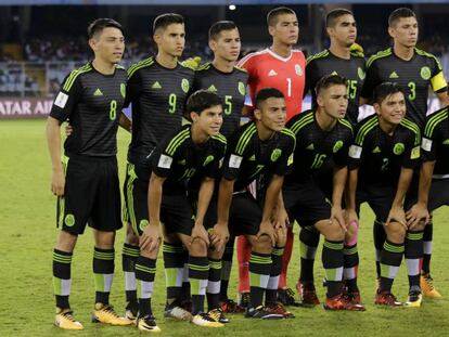 El equipo de México durante el Mundial en India.