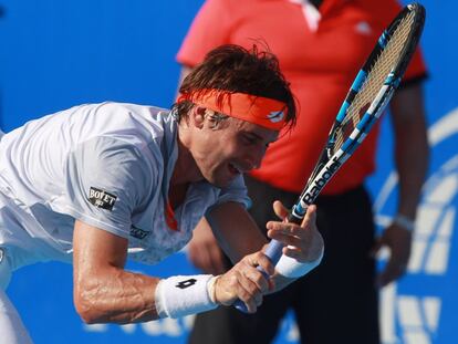 David Ferrer lamenta una jugada en Acapulco