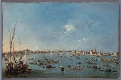 'La regata en el Canal de la Giudecca', de Francesco Guardi.