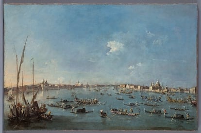 &#039;La regata en el Canal de la Giudecca&#039;, de Francesco Guardi.