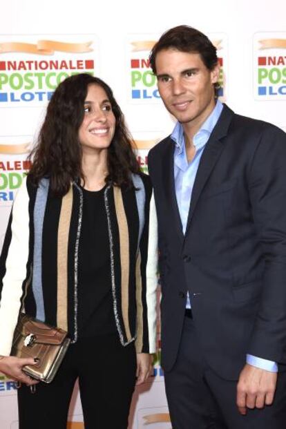 Nadal, con su novia María Francisca Perelló.