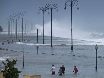 Los efectos del hurac&aacute;n Irma a su paso por La Habana.