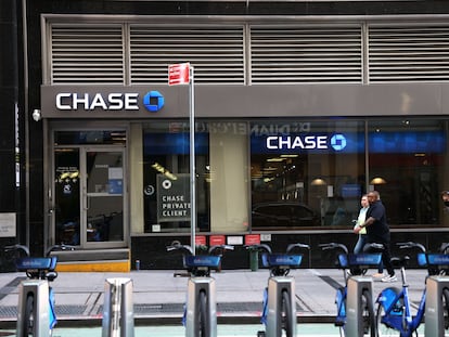 Una oficina de Chase Bank, del grupo JPMorgan Chase, en Nueva York.