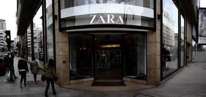 Tienda en A Coruña de Zara, propiedad del grupo Inditex.