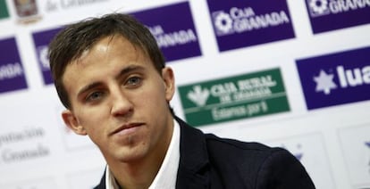Buonanotte, en su presentación como jugador del Granada.