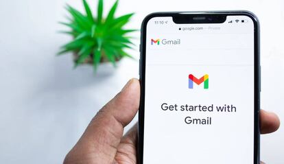 Gmail en un teléfono móvil.