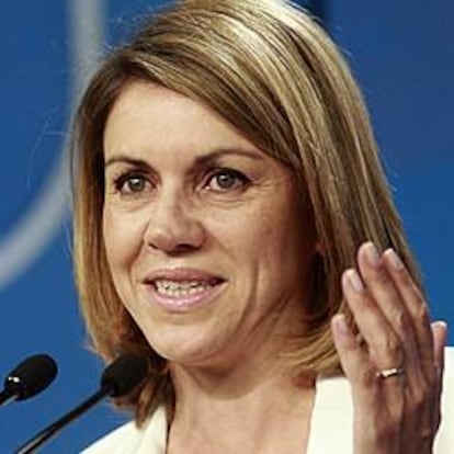 La secretaria general del PP y presidenta de Castilla-La Mancha, María Dolores de Cospedal.