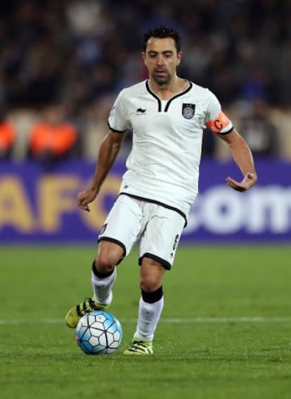 Xavi Hernández, en un partido de la Champions asiática con el Al Saad. 