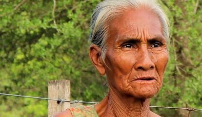 Una mujer de la comunidad Yakye Axa.