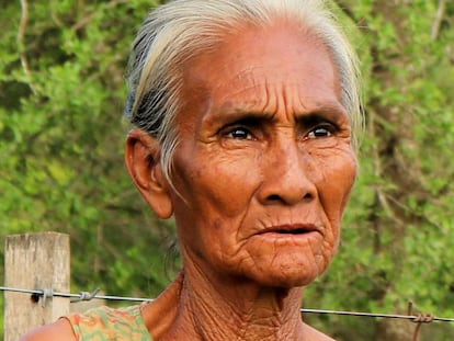 Una mujer de la comunidad Yakye Axa.