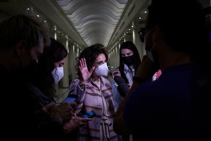 La ministra de Hacienda, María Jesús Montero, en una imagen en el Senado, el16 de noviembre.