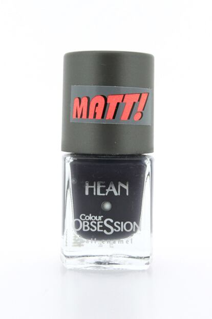 Esmalte de uñas Colour Obsession de Hean (a la venta en exclusiva en Maquillalia) con acabado mate (1,99 euros).