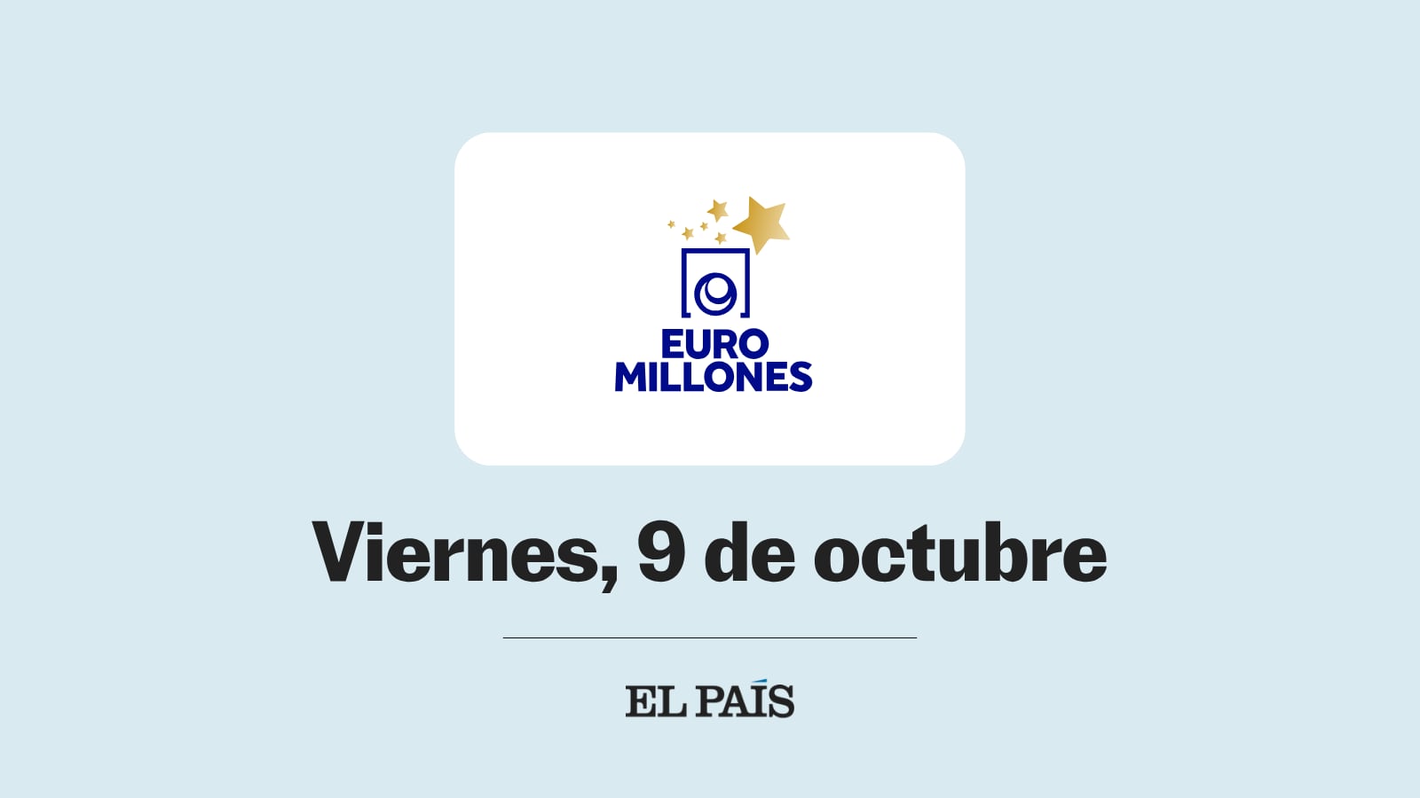 Euromillones: comprobar sorteo del viernes 9 de octubre