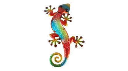 Adorno de salamandra para la pared del jardín, varios colores