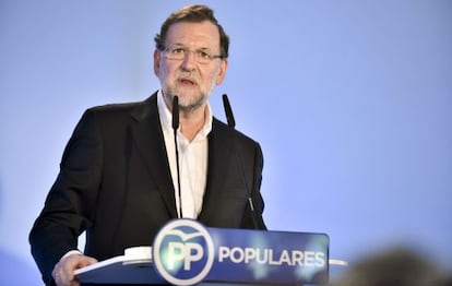 Mariano Rajoy este sábado en Toledo.