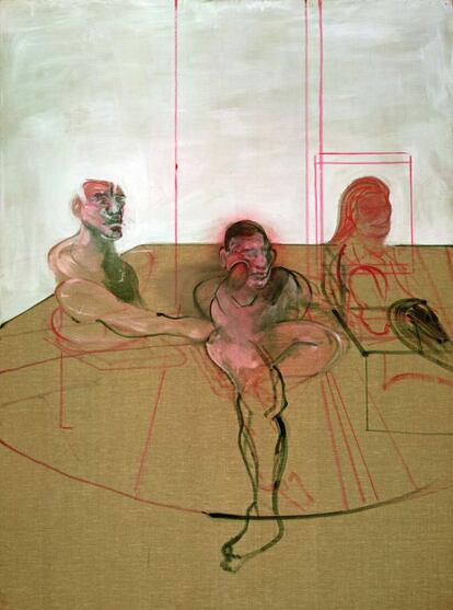 'Sin título (tres figuras)', 1981, Francis Bacon