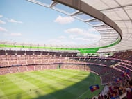 Recreación del futuro estadio de Brisbane (Australia), a cuya construcción aspira la española Sacyr.