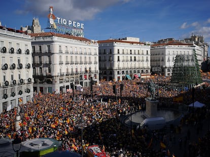 Las manifestaciones contra la amnistía en España, en imágenes