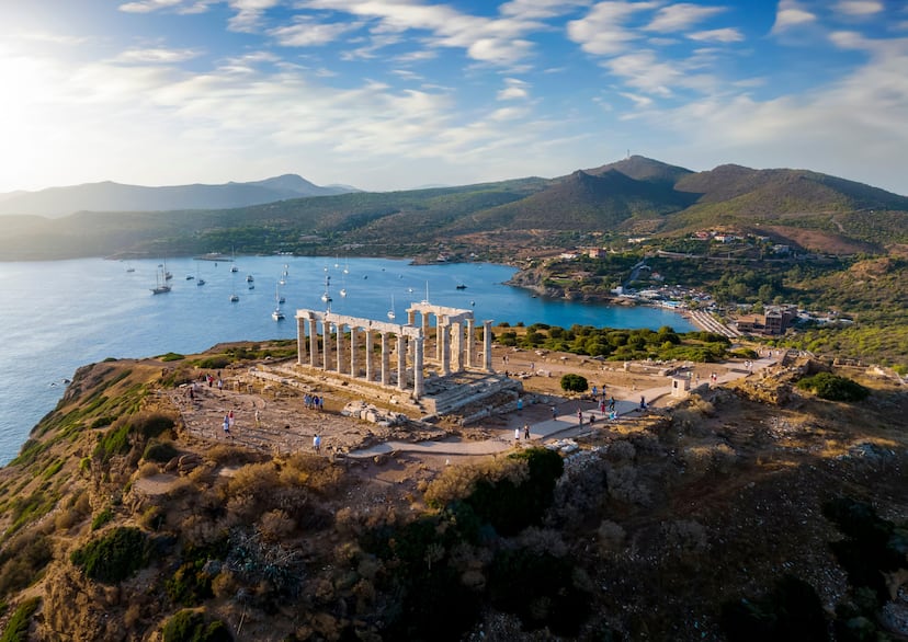 Pasión por el templo de Sunio, el lugar en el que Lord Byron grabó su