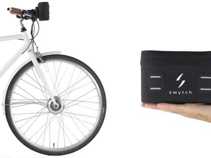Este kit cabe en tu mano y convierte tu bicicleta tradicional en una eléctrica