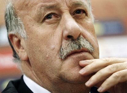 Del Bosque, ayer durante su conferencia de prensa.