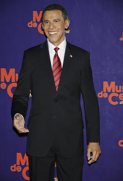 La figura del presidente de Estados Unidos Barack Obama se instaló en mayo de 2009, cuando llevaba casi seis meses en la Casa Blanca.