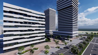 Proyecto de 'flex living' de Moraval para nómadas digitales en Málaga, en una imagen cedida por la empresa.