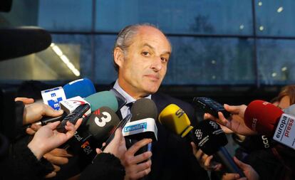 Francisco Camps sale de declarar en el juzgado en una imagen de archivo.