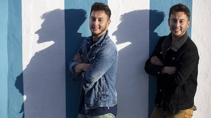 The brothers, Lucas and Mateo Ocón Zayas, in Málaga.