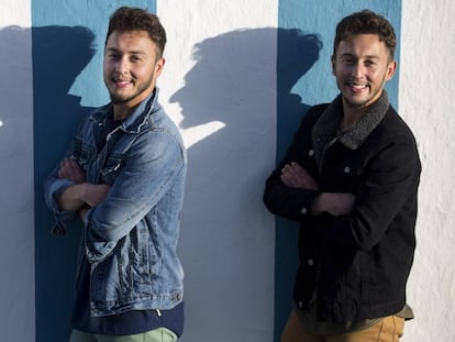 The brothers, Lucas and Mateo Ocón Zayas, in Málaga.