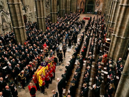 Vista del funeral por Isabel II de Inglaterra en la abadía de Westminster, el pasado 19 de septiembre.