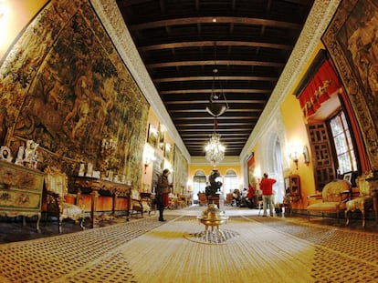 El salón de la gitana, en el Palacio de Dueñas, en Sevilla.