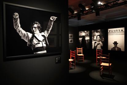 La exposición de Colita Flamenco en el Teatro Español en Madrid.