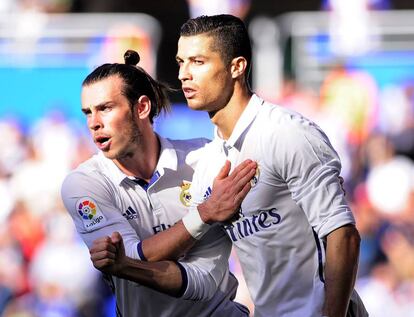 Los jugadores del Real Madrid, Cristiano Ronaldo y Gareth Bale.