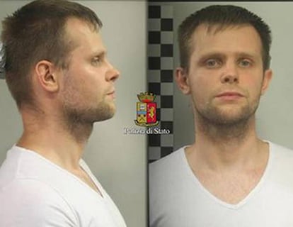Lukasz Pawel Herba, arrestado por la policía italiana por el secuestro de una modelo británica en Italia.