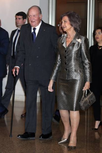 Don Juan Carlos y doña Sofía el pasado 6 de marzo en Madrid.