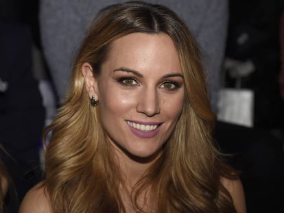 La cantante Edurne en febrero en la Madrid Fashion Week. 