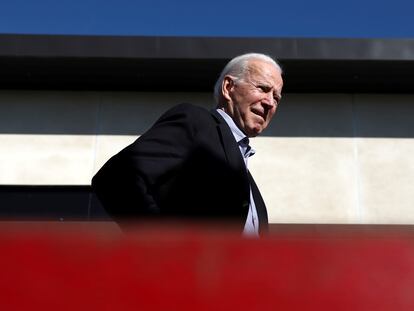 O ex-vice-presidente Biden, em Los Angeles.