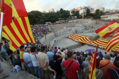 Acte de Societat Civil a Tarragona la Diada del 2014.