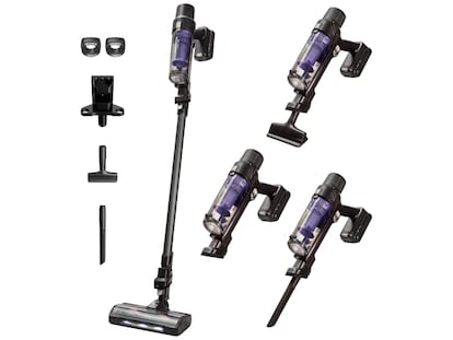 Aspiradora de escoba Rowenta. Con un potente motor de 100 W tiene hasta 45 minutos de autonomía. COMPRA POR 89€ (44% DE DESCUENTO)