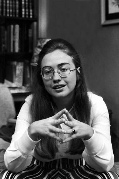 Hillary Clinton cuando aún era Hillary Rodham.