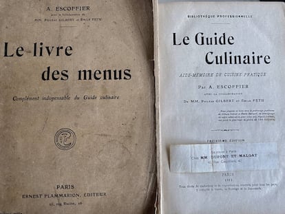 Dos libros de Auguste Escoffier. J.C. CAPEL