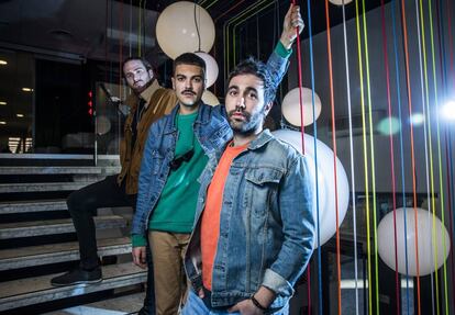 El grupo musical Miss Caffeina,. en Madrid.