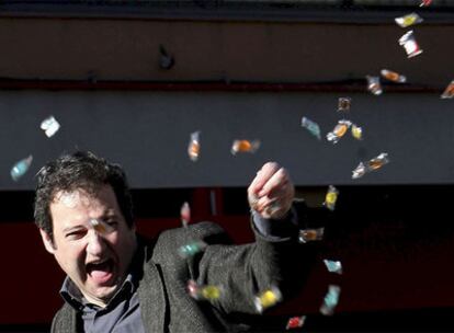 Jordi Hereu, ayer, en la celebración de los Tres Tombs.