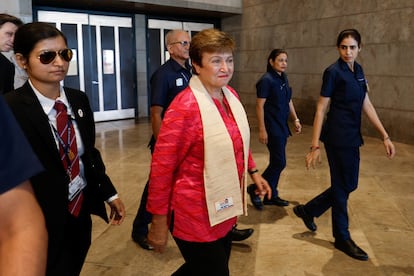 La directora gerente del FMI, Kristalina Georgieva, el pasado 10 de septiembre en Nueva Delhi, donde asistió a la cumbre del G20.