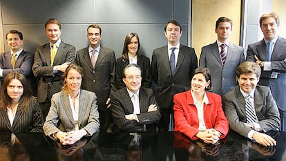 El equipo directivo de la filial española de Bain & Company.